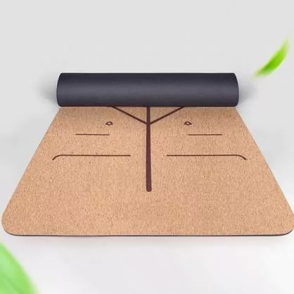 Cork Rubber Yoga Mat